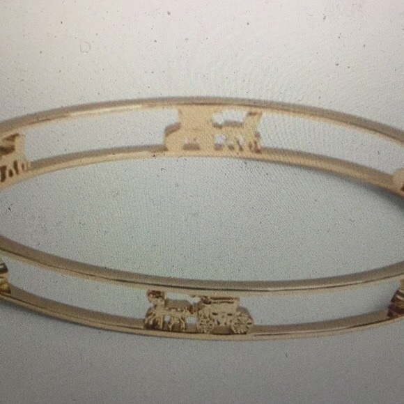COACH - HORSE & CARRIAGE BANGLE (NWT) - Picture 2 of 11